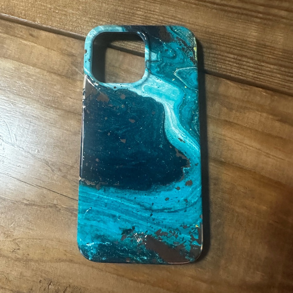 Velvet Caviar Green and Gold Swirl Phone Case